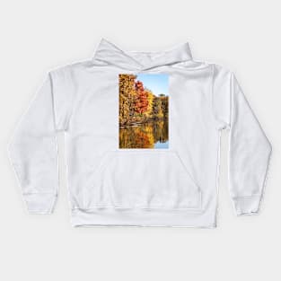 Autumn Glow in Moraine State Park of Pennsylvania Kids Hoodie